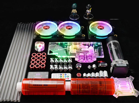 硬管高端定制圣斗士系列水冷套裝diy全套CPU顯卡分體式游戲電腦